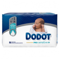 Pañal Infantil Dodot Protection Plus Sensitive T-1 2-5 Kg 28 U
