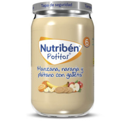 Nutribén Manzana Naranja Plátano Y Galleta 235 G