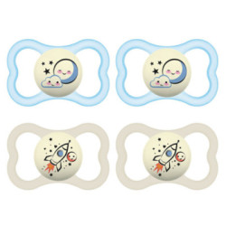 Chupete Mam Silicona Supreme Night Azul 2-6 M